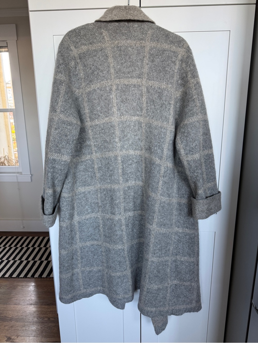 Eileen Fisher Gray Wool Open Cardigan Sweater - Picture 2 of 4